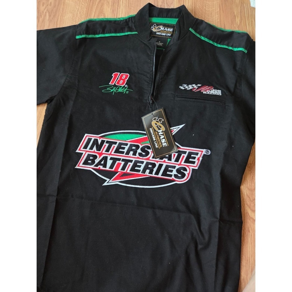 Bobby Labonte Racing NASCAR NWT Pit Crew Shirt M Interstate Batteries 1/4 Zip
